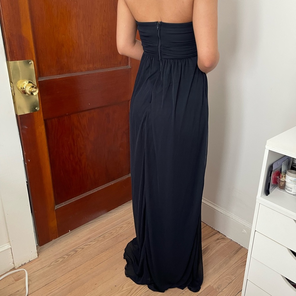 Strapless Rhinestone Prom Dress - Picture 3 of 4